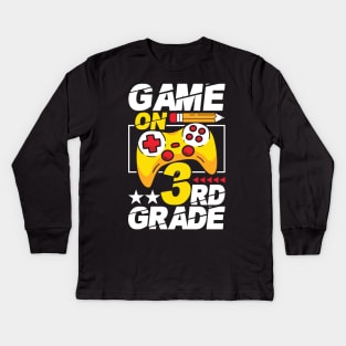 Game On 3rd Grade Kids Long Sleeve T-Shirt